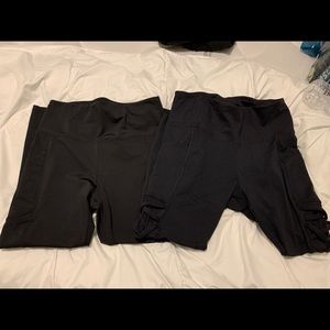 Duo of Black Women's Leggings (Size L)